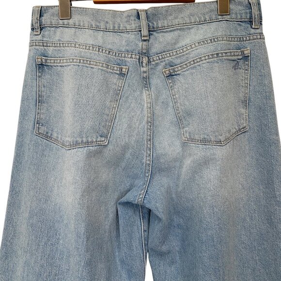 DL1961 Isabel Wide Leg Jeans Womens 28 Blue Lt. Seaglass Light Wash High Rise - Picture 5 of 10